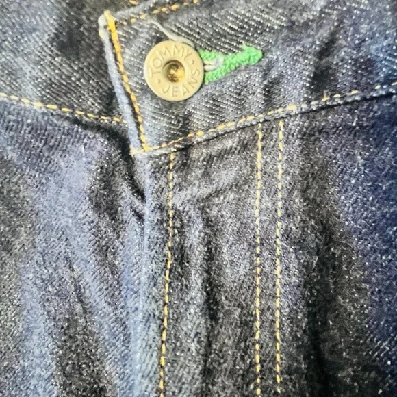 Tommy Hilfiger Men's Stretch Vintage 36x34 Dark Wash Jeans Y2K Streetwear - Picture 3 of 15